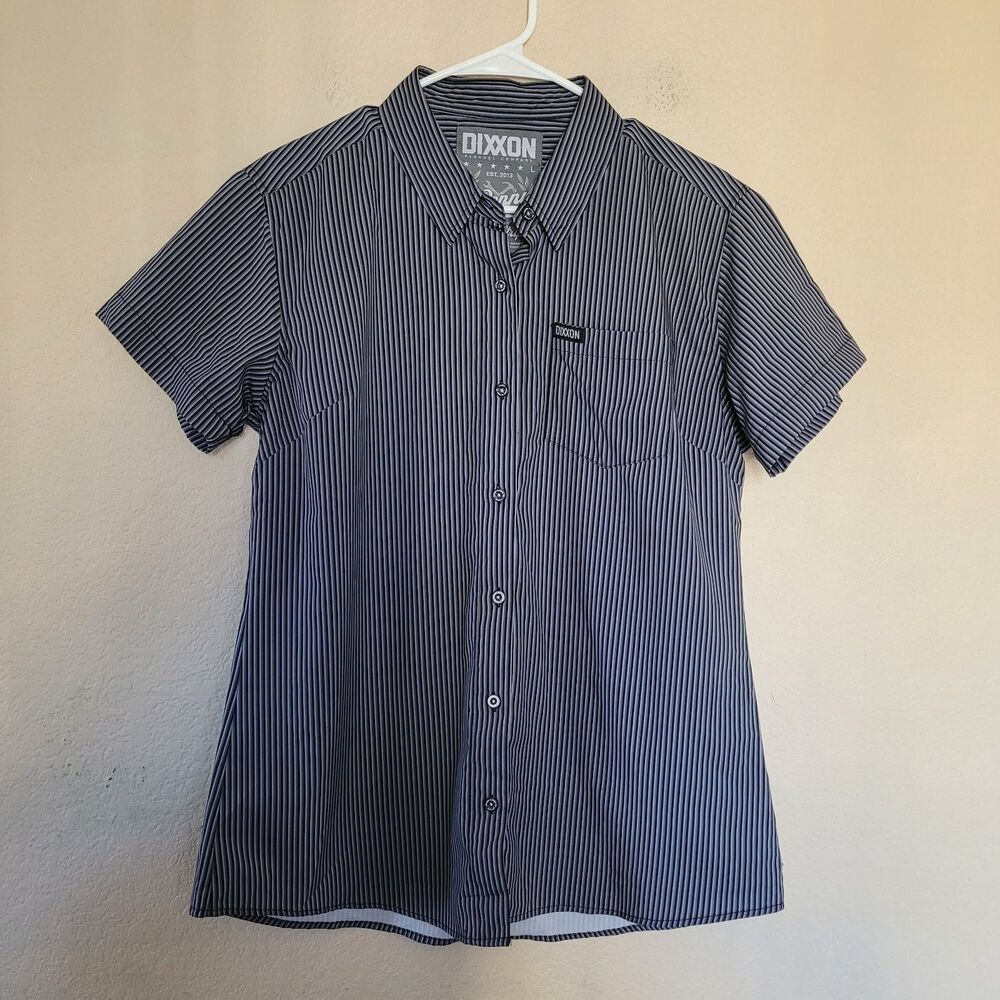 Dixxon Flannel Co The Benny Stripe Short Sleeve Button Up Party Shirt Size Large
